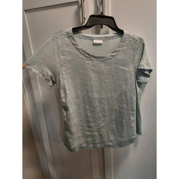 J. Jill Love Linen Mixed Media Tee Sz M - Picture 1 of 5